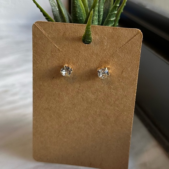 2 pairs of Diamond Simulant Earrings - Picture 2 of 4